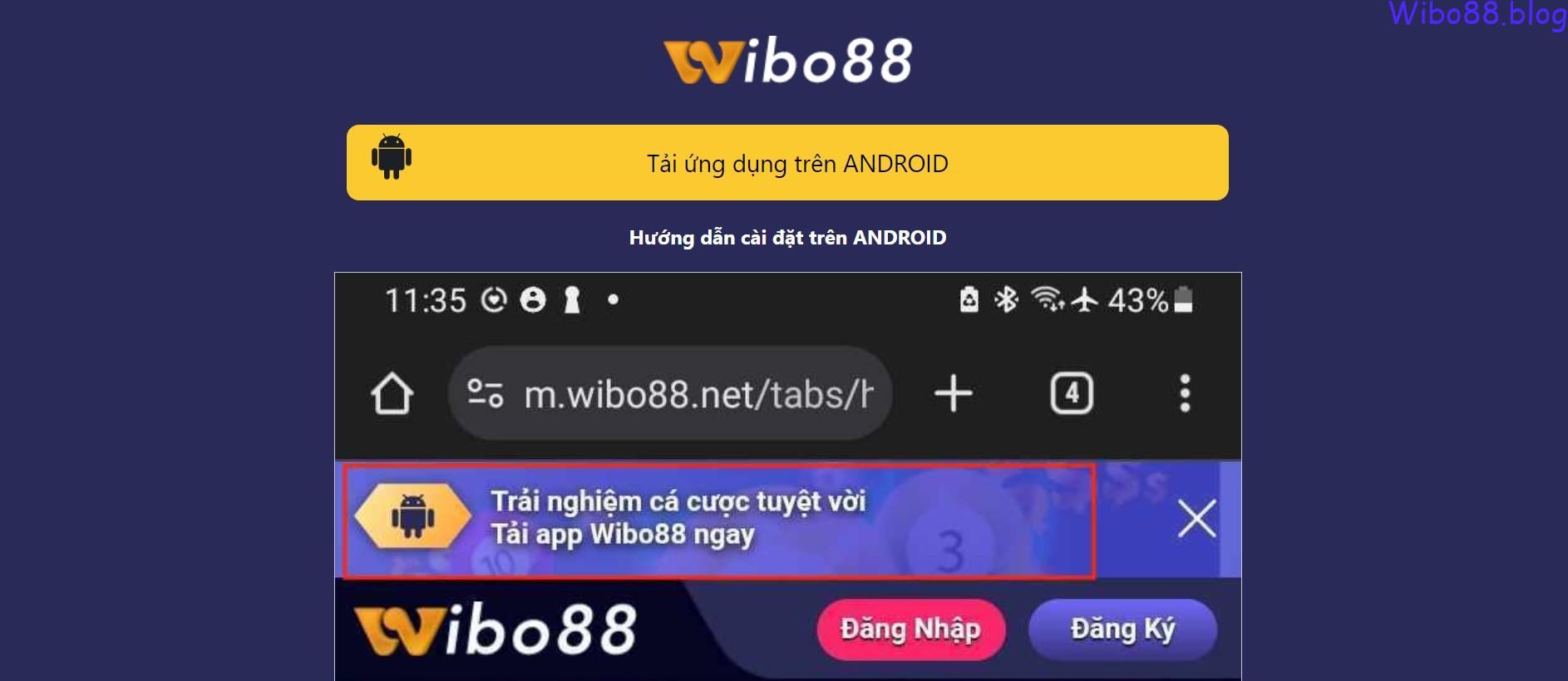 Tải app wibo88 để tham gia cá cược trực tuyến thuận lợi